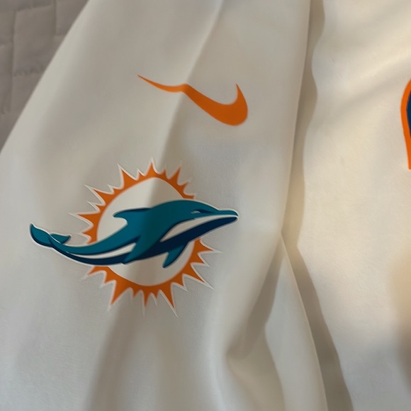 Miami Dolphins nike jersey white with orange /turquoise Bob Griese #12 On Field - Picture 6 of 10
